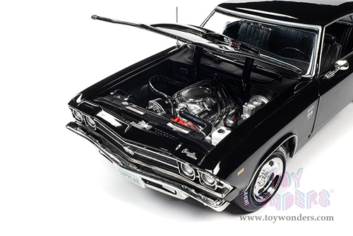 Auto World - American Muscle 30th Anniversary | Baldwin Motion Chevelle SS 427 Phase III Hardtop (1969, 1/18 scale diecast model car, Tuxedo Black) AMM1269