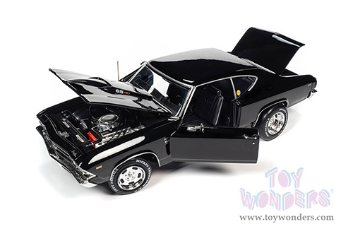 Auto World - American Muscle 30th Anniversary | Baldwin Motion Chevelle SS 427 Phase III Hardtop (1969, 1/18 scale diecast model car, Tuxedo Black) AMM1269