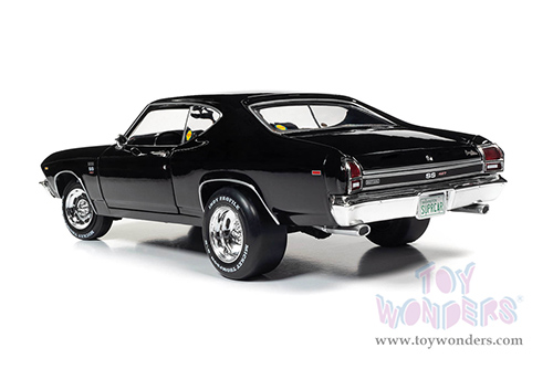 Auto World - American Muscle 30th Anniversary | Baldwin Motion Chevelle SS 427 Phase III Hardtop (1969, 1/18 scale diecast model car, Tuxedo Black) AMM1269