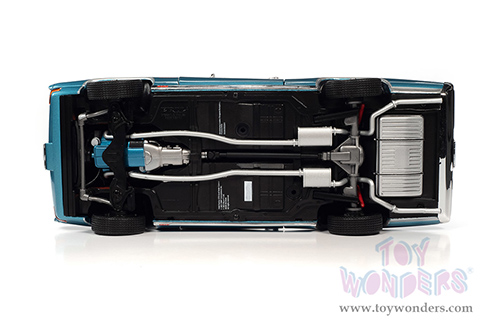 Auto World - Hemmings Muscle Machines | Pontiac Royal Bobcat GTO Magazine Cover Car (March 2020) (1968, 1/18 scale diecast model car, Meridian Turquoise/white) AMM1277