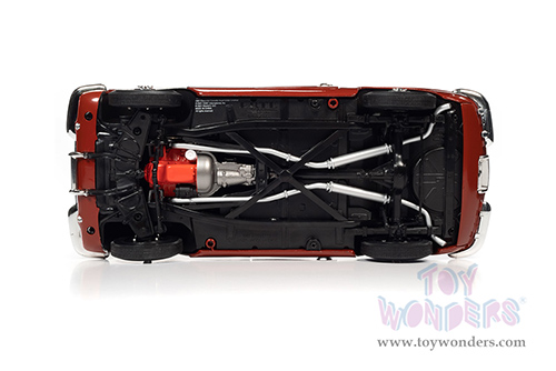 Auto World American Muscle - Chevrolet&reg; Corvette&reg; Convertible (1961, 1/18 scale diecast model car, Honduras Maroon/Ermine White Cove) AMM1281