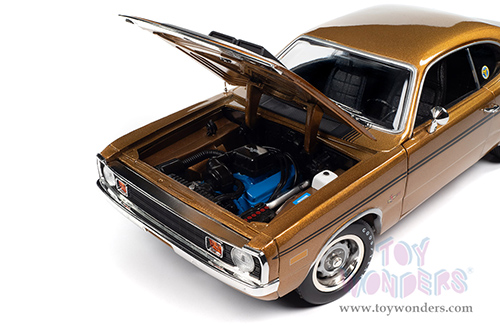 Auto World - American Muscle | Dodge Demon GSS Supercharged (Mr Norms) (1972, 1/18 scale diecast model car, GY8 Gold/Black) AMM1294 MAP: $99.99
