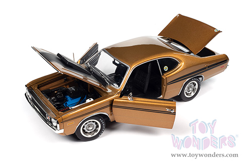 Auto World - American Muscle | Dodge Demon GSS Supercharged (Mr Norms) (1972, 1/18 scale diecast model car, GY8 Gold/Black) AMM1294 MAP: $99.99