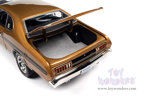 Auto World - American Muscle | Dodge Demon GSS Supercharged (Mr Norms) (1972, 1/18 scale diecast model car, GY8 Gold/Black) AMM1294 MAP: $99.99