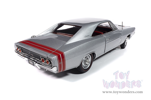 Auto World - American Muscle Dodge Charger R/T Hardtop Muscle Car & Corvette Nationals (MCACN) (1968, 1/18 scale diecast model car, Silver) AMM1344 MAP: $104.99