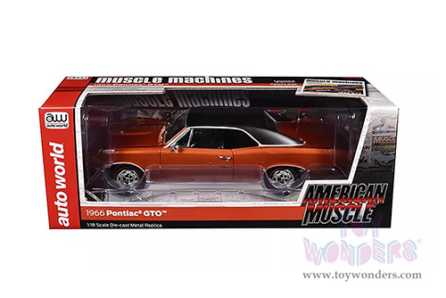 Auto World - Hemmings Muscle Machines | Pontiac® GTO™ Magazine Cover Car (July 2024) (1966, 1/18 scale diecast model car, Copper Blaze) AMM1346 MAP: $104.99