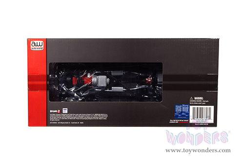 Auto World American Muscle - Ford Thunderbird Convertible w/ Removable Top (1957, 1/18 scale diecast model car, Raven Black/Colonial White) AMM1349 MAP: $104.99