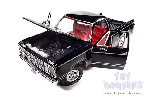 Auto World - American Muscle | Dodge Adventurer Sweptline Pickup Truck (1979, 1/18 scale diecast model car, Black) AMM1355 MAP: $104.99