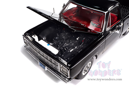Auto World - American Muscle | Dodge Adventurer Sweptline Pickup Truck (1979, 1/18 scale diecast model car, Black) AMM1355 MAP: $104.99