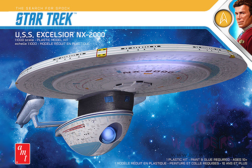 AMT - Model Kit | Star Trek U.S.S. Excelsior NX-2000 Starship (1/1000 scale Plastic model Kit) AMT1257M/12 MAP:$37.99
