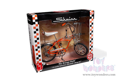 AMT - Schwinn&reg; Stik-Shift Sting-Ray&reg; "The Orange Krate&reg;" Bicycle (1969, 1/6 scale diecast model bike, Orange) AMTD001/12
