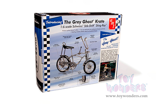 AMT - Schwinn&reg; Stik-Shift Sting-Ray&reg; "The Grey Ghost&reg; Krate" Bicycle (1971, 1/6 scale diecast model bike, Grey) AMTD003/12