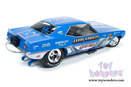 Auto World Legends - Larry Arnolds's King fish Plymouth Cuda NHRA Funny Car (1970, 1/18 scale diecast model car, Blue) AW1173