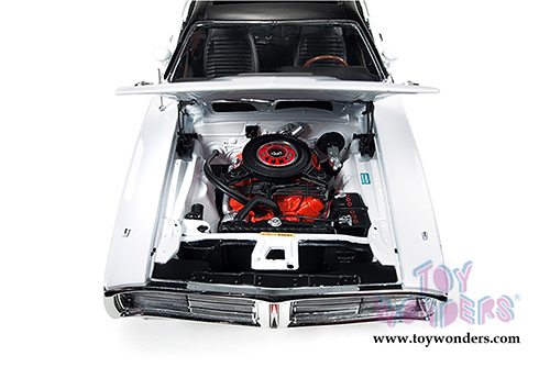 Auto World -  Dodge Charger R/T Hard Top - Charlotte Motor Speedway - World 600 Pace Car (1971, 1/18 scale diecast model car, White with Black) AW223