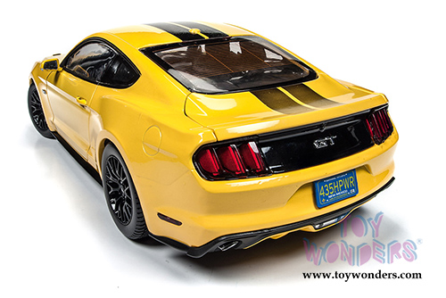 Auto World - Muscle Cars USA | Ford Mustang GT Hard Top (2016, 1/18 scale diecast model car, Yellow) AW229