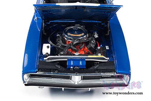 Auto World - Racing Dreams | Dodge Charger Hawaiian NHRA Funny Car (1969, 1/18 scale diecast model car, Blue w/ White stripes) AW231