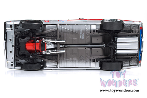 Auto World - Dodge Charger R/T - Dick Landy (1970, 1/18 scale diecast model car, Gray, red and blue stripes) AW238