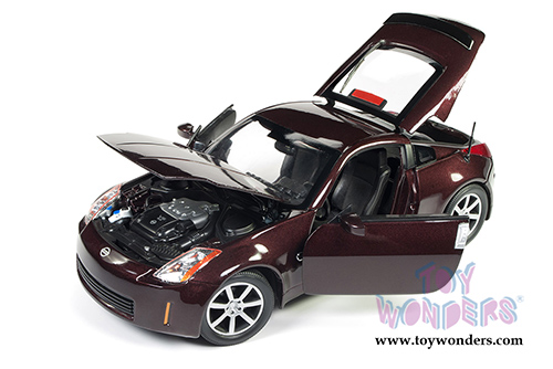 Auto World - Nissan 350 Coupe (2003, 1/18 scale diecast model car, Maroon) AW240