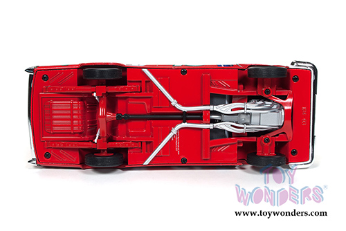 Auto World - Richard Petty #43 Plymouth Fury Christmas Edition Hard Top (1960, 1/24 scale diecast model car, Red, White & Green) AW24003