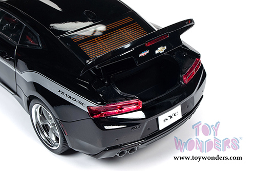 Auto World - Muscle Cars USA | Yenko&reg; Stage 1 Chevy&reg; Camaro&reg; Hardtop (2018, 1/18 scale diecast model car, Mosaic Black/Silver stripes) AW254