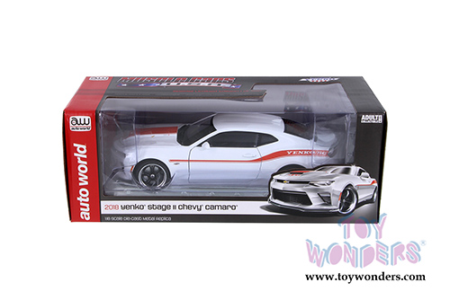 Auto World Muscle Cars USA | Yenko&reg; Stage II Chevrolet&reg; Camaro&reg; Hardtop (2018, 1/18 scale diecast model car, White) AW255