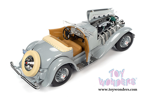 Auto World - Duesenberg SSJ Speedster (1935, 1/18 scale diecast model car, Gray) AW266
