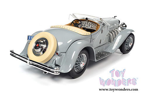 Auto World - Duesenberg SSJ Speedster (1935, 1/18 scale diecast model car, Gray) AW266
