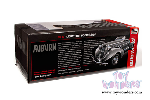 Auto World - Auburn 851 Speedster (1935, 1/18 scale diecast model car, Haze Gray) AW268