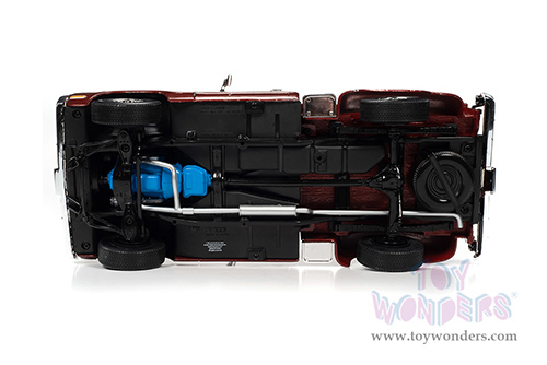 Auto World - Dodge Warlock II D100 Utiline Pickup Truck (1979, 1/18 scale diecast model car, Canyon Red with Gold Striping) AW298