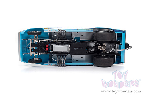 Auto World - Legends of the Quarter Mile | Ford Mustang Funny Car "Harry Schmidt's Blue Max" (1973, 1/18 scale diecast model car, Blue) AW299