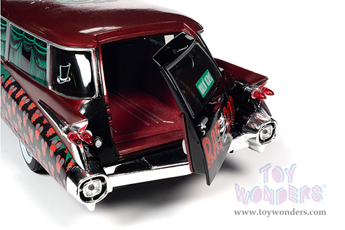 Auto World - Cadillac&reg; Eldorado Hearse "Rat Fink" (1959, 1/18 scale diecast model car, Apple Red) AW303