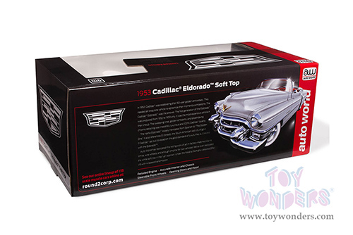 Auto World - Cadillac® Eldorado™ Soft Top (1953, 1/18 scale diecast model car, Alpine White) AW316