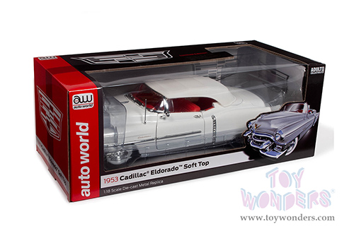 Auto World - Cadillac® Eldorado™ Soft Top (1953, 1/18 scale diecast model car, Alpine White) AW316