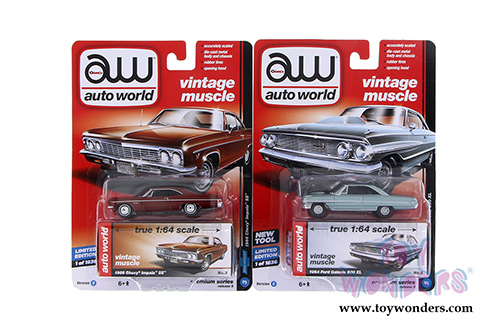 Auto World Premium - Release 5 Set D (1/64 scale diecast model car, Asstd.) AW64042/12D