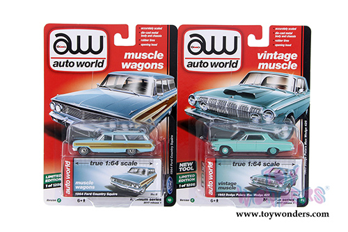 Auto World Premium - 2017 Release 1 Set C (1/64 scale diecast model car, Asstd.) AW64052/48C