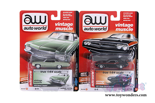 Auto World Premium - 2017 Release 1 Set D (1/64 scale diecast model car, Asstd.) AW64052/48D