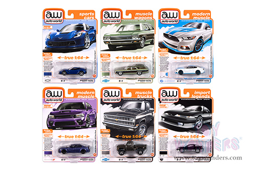 Auto World Premium - 2024 Release 3 Set B (1/64 scale diecast model car, Asstd.) AW64452/48B MAP: $8.99