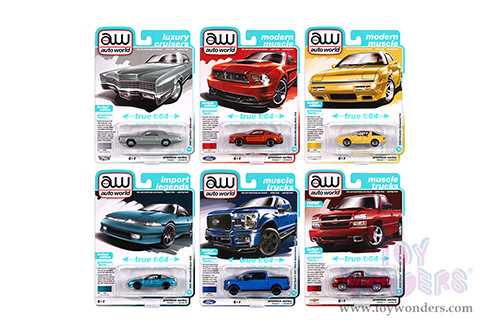 Auto World Premium - 2025 Release 1 Set B (1/64 scale diecast model car, Asstd.) AW64502/12B