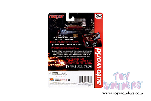 Auto World Silver Screen Machines - Christine Plymouth Fury Hardtop Partially Restored (1958, 1/64 scale diecast model car, Red) AWSP039/24