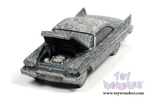 Auto World Silver Screen Machines - Christine Plymouth Fury Hardtop After Fire Version (1958, 1/64 scale diecast model car, Black Charred) AWSP040/24