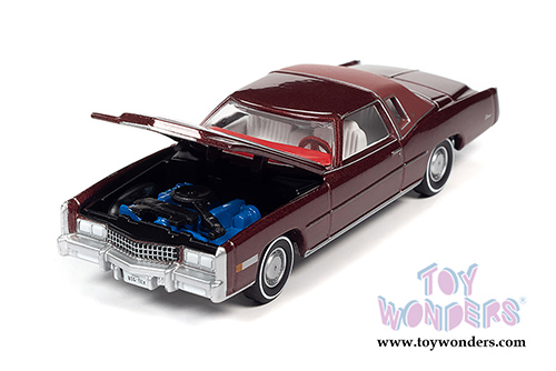 Auto World - Luxury Cruisers | Cadillac&reg; Eldorado Hardtop (1975, 1/64 scale diecast model car, Cerise Firemist Red) AWSP058/24B