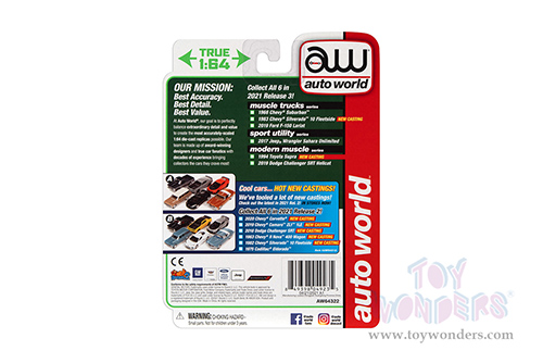 Auto World Premium - 2021 Release 3 | Toyota Supra (1994, 1/64 scale diecast model car, Super Red) AWSP075/24B