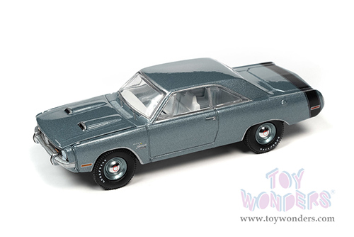 Auto World Premium - 2022 Release 2 | Dodge Dart Swinger 340 Special "vintage muscle" (1971, 1/64 scale diecast model car, Light Gunmetal Poly with Black Rear Stripe) AWSP105/24A