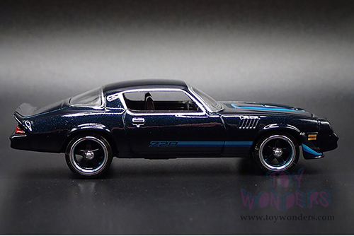 Auto World Deluxe - Chevrolet® Camaro Z28® "Pony Power" (1979, 1/64 scale diecast model car, Dark Blue Metallic) AWSP155/24