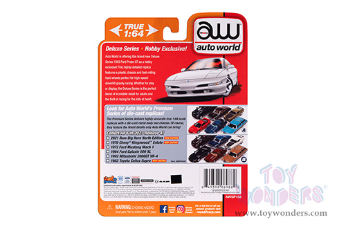 Auto World Deluxe - Ford Probe GT "Sport Coupes" (1993, 1/64 scale diecast model car, Gloss White) AWSP158/24