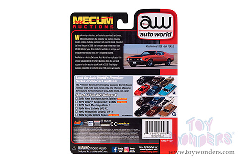 Auto World Premium - Ford Mustang Boss 351 "Mecum Auctions" (1971, 1/64 scale diecast model car, Calypso Coral) AWSP159/24