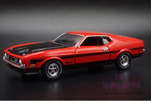 Auto World Premium - Ford Mustang Boss 351 "Mecum Auctions" (1971, 1/64 scale diecast model car, Calypso Coral) AWSP159/24