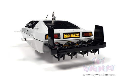 Auto World Silver Screen Machines | James Bond 007 Lotus Esprit S1 Submarine Car "The Spy Who Loved Me" (1971, 1/18 scale diecast model car, White) AWSS132