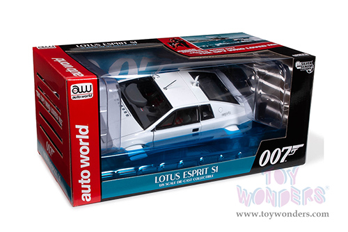 Auto World Silver Screen Machines | James Bond 007 Lotus Esprit S1 Submarine Car "The Spy Who Loved Me" (1971, 1/18 scale diecast model car, White) AWSS132