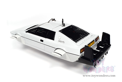 Auto World Silver Screen Machines | James Bond 007 Lotus Esprit S1 Submarine Car "The Spy Who Loved Me" (1971, 1/18 scale diecast model car, White) AWSS132